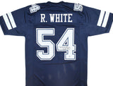 Randy White Autographed Blue Pro Style Jersey w/HOF - Beckett W Hologram *Black
