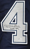 Randy White Autographed Blue Pro Style Jersey w/HOF - Beckett W Hologram *Black