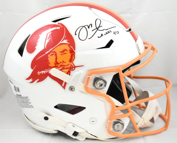 Mike Alstott Autographed Buccaneers F/S 76-96 SpeedFlex Helmet - Beckett W Holo
