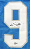 Aidan Hutchinson Autographed Blue Pro Style Jersey - Beckett W Hologram *Black