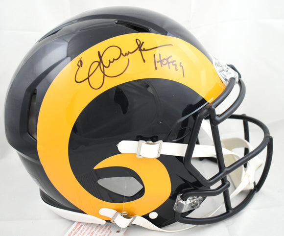 Eric Dickerson Signed Rams F/S 81-99 Speed Authentic Helmet HOF - Beckett W Holo