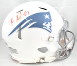 Rob Gronkowski Signed Patriots F/S Rivalries 25 Speed Authentic Helmet Beckett W