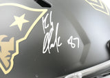 Rob Gronkowski Signed Patriots F/S Salute 25 Speed Authentic Helmet - Beckett W