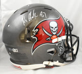 Rob Gronkowski Autographed Buccaneers F/S Speed Authentic Helmet Beckett W Holo