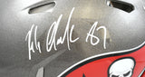 Rob Gronkowski Autographed Buccaneers F/S Speed Authentic Helmet Beckett W Holo