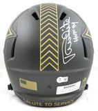 Randy White Autographed Dallas Cowboys F/S Salute 25 Speed Helmet Beckett W Holo