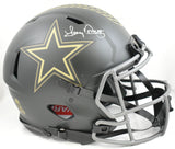 Tony Dorsett Signed Cowboys F/S Salute 25 Speed Authentic Helmet- Beckett W Holo