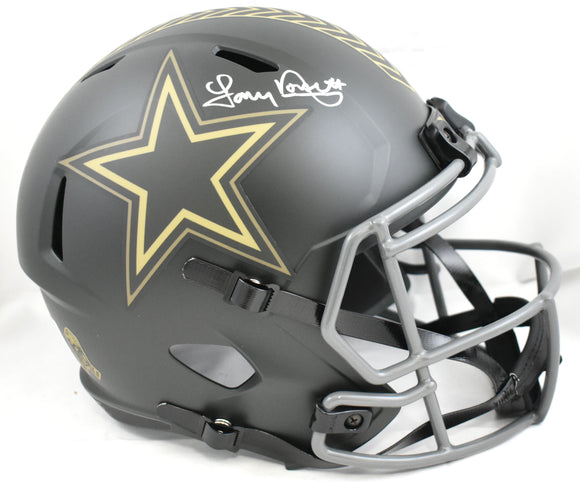 Tony Dorsett Signed Cowboys F/S Salute 2025 Speed Helmet- Beckett W Holo