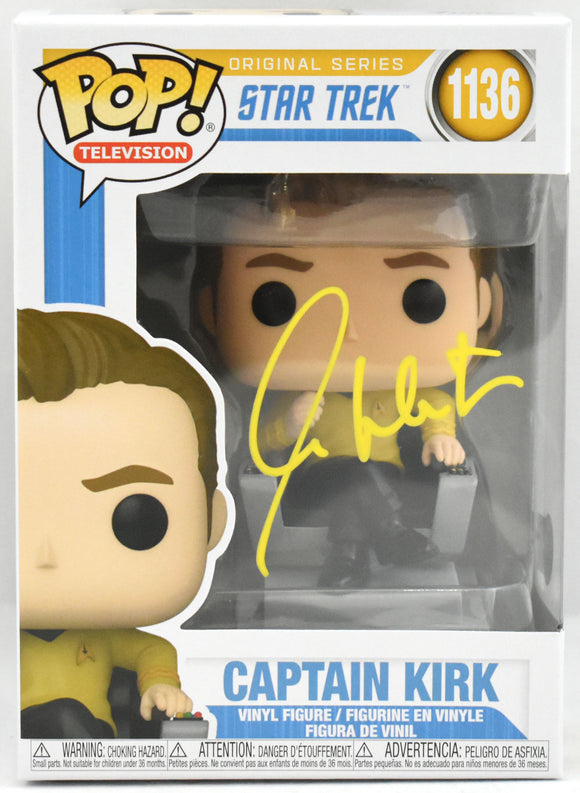 William Shatner Autographed Star Trek Capt. Kirk Funko Pop #1136- Beckett W Holo
