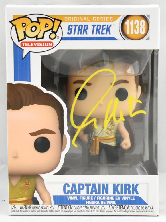 William Shatner Autographed Star Trek Capt. Kirk Funko Pop #1138- Beckett W Holo