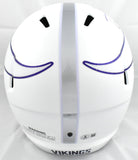 Randy Moss Autographed Vikings F/S Alt 2024 Speed Helmet -Beckett W Holo *Purple