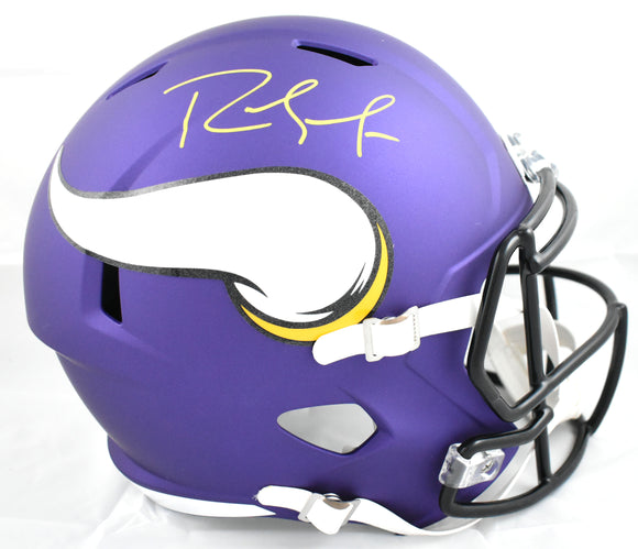 Randy Moss Autographed Minnesota Vikings F/S Speed Helmet Beckett W Holo *Yellow
