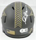 Deion Sanders Signed Dallas Cowboys Salute 2025 Speed Mini Helmet Beckett W Holo