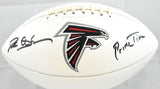 Deion Sanders Signed Atlanta Falcons Logo Football Prime Time - Beckett W Holo
