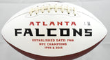 Deion Sanders Signed Atlanta Falcons Logo Football Prime Time - Beckett W Holo