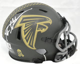 Deion Sanders Signed Atlanta Falcons Salute 2025 Speed Mini Helmet - Beckett W