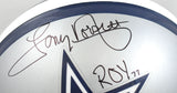 Tony Dorsett Autographed Dallas Cowboys F/S Authentic Helmet 5 Insc. - Beckett W