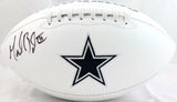 Marion Barber Autographed Dallas Cowboys Logo Football-JSA W *Black