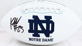 Kyren Williams Autographed Notre Dame Logo Football-Beckett W Hologram *Black