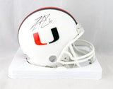 Lamar Miller Autographed Miami White Riddell Mini Helmet- JSA W Auth *Black