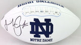 Jeremiah Owusu-Koramoah Autographed Notre Dame Logo Football w/ Insc- Prova