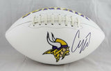 Case Keenum Autographed Minnesota Vikings Logo Football- JSA W Auth *R