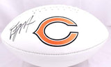 DJ Moore Autographed Chicago Bears Logo Football - Beckett W Hologram *Black