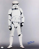 Joe Gibson Autographed Full Body 16x20 Photo w/ Stormtrooper - JSA Auth *Blue