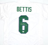 Jerome Bettis Autographed White College Style Jersey - Beckett W Hologram