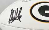 Sterling Sharpe Autographed Green Bay Packers Logo Football HOF Beckett W Holo