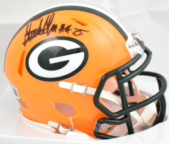 Sterling Sharpe Signed Green Bay Packers Speed Mini Helmet HOF - Beckett W Holo