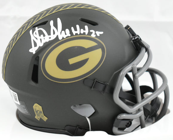 Sterling Sharpe Signed Packers Salute 25 Speed Mini Helmet HOF - Beckett W Holo