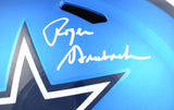 Roger Staubach Autographed Dallas Cowboys F/S Blaze Speed Helmet -Beckett W Holo