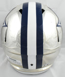 Roger Staubach Autographed Dallas Cowboys F/S Chrome Speed Helmet Beckett W Holo