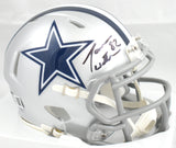 Jason Witten Autographed Dallas Cowboys Speed Mini Helmet -Beckett W Holo *Front