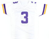 Jordan Addison Autographed White Pro Style Jersey - Beckett W Hologram *Silver