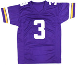 Jordan Addison Autographed Purple Pro Style Jersey - Beckett W Hologram *Black