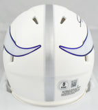Jordan Addison Signed Vikings Alt 2024 Speed Mini Helmet - Beckett W Hologram