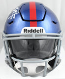 Brian Burns Signed New York Giants Mid-Size SpeedFlex Helmet - Beckett W Holo