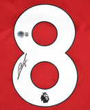 Bruno Fernandes Signed Manchester United Home Soccer Jersey #8 - Beckett W Holo