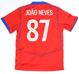 Joao Neves Autographed PSG Red Third Soccer Jersey #87 - Beckett W Holo *L