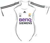 Roberto Carlos Autographed Real Madrid Home Soccer Jersey #3 - Beckett W Holo *M