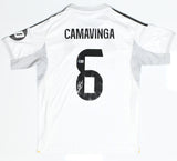 Camavinga Autographed Real Madrid Home Soccer Jersey #6 - Beckett W Holo *M