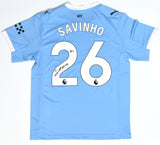 Savinho Autographed Manchester City Home Soccer Jersey #26 - Beckett Holo *L