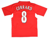 Steven Gerrard Autographed Liverpool Home Soccer Jersey #8 - Beckett Holo *S