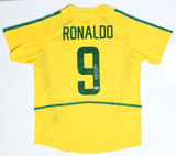 Ronaldo Autographed Brazil Home Soccer Jersey #9 - Beckett Holo *L