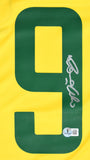 Ronaldo Autographed Brazil Home Soccer Jersey #9 - Beckett Holo *M