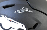 Jahdae Barron Autographed Denver Broncos F/S Speedflex Helmet -Beckett W Holo