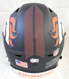 Jahdae Barron Autographed Denver Broncos F/S Speedflex Helmet -Beckett W Holo
