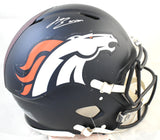 Jahdae Barron Signed Denver Broncos F/S Speed Authentic Helmet - Beckett W Holo